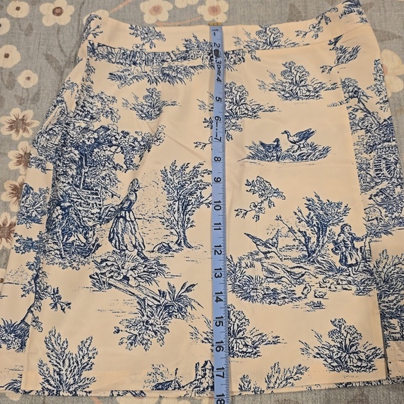 Cider Toile de Jouy Mini Skirt - Picture 6 of 7